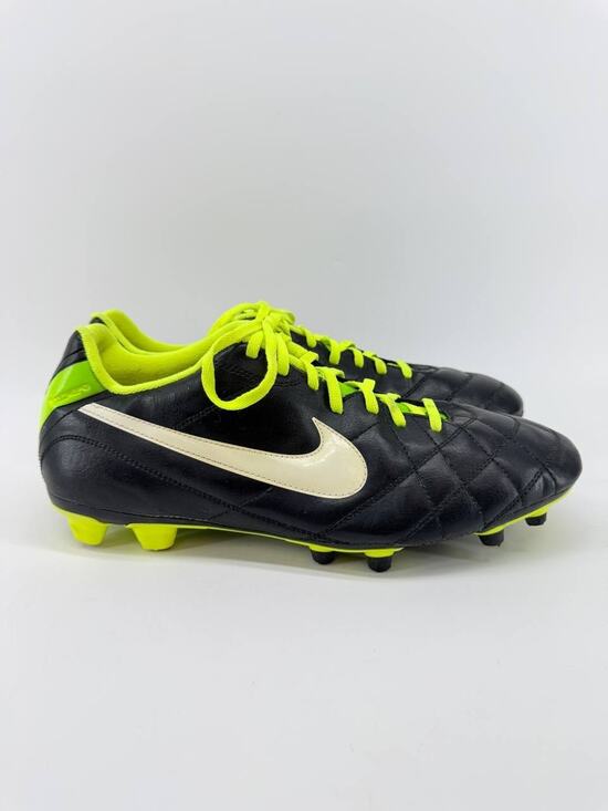 Nike Tiempo Legend IV FG Men’s Soccer Cleats Black Volt Size 13 US 47.5 EU main image 8